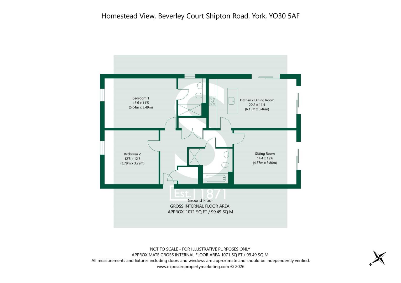 Beverley Court Garden Apartment, 16a Homestead View York YO30 5AF