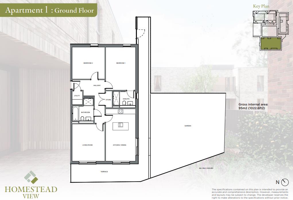 Beverley Court Garden Apartment, 16a Homestead View York YO30 5FZ
