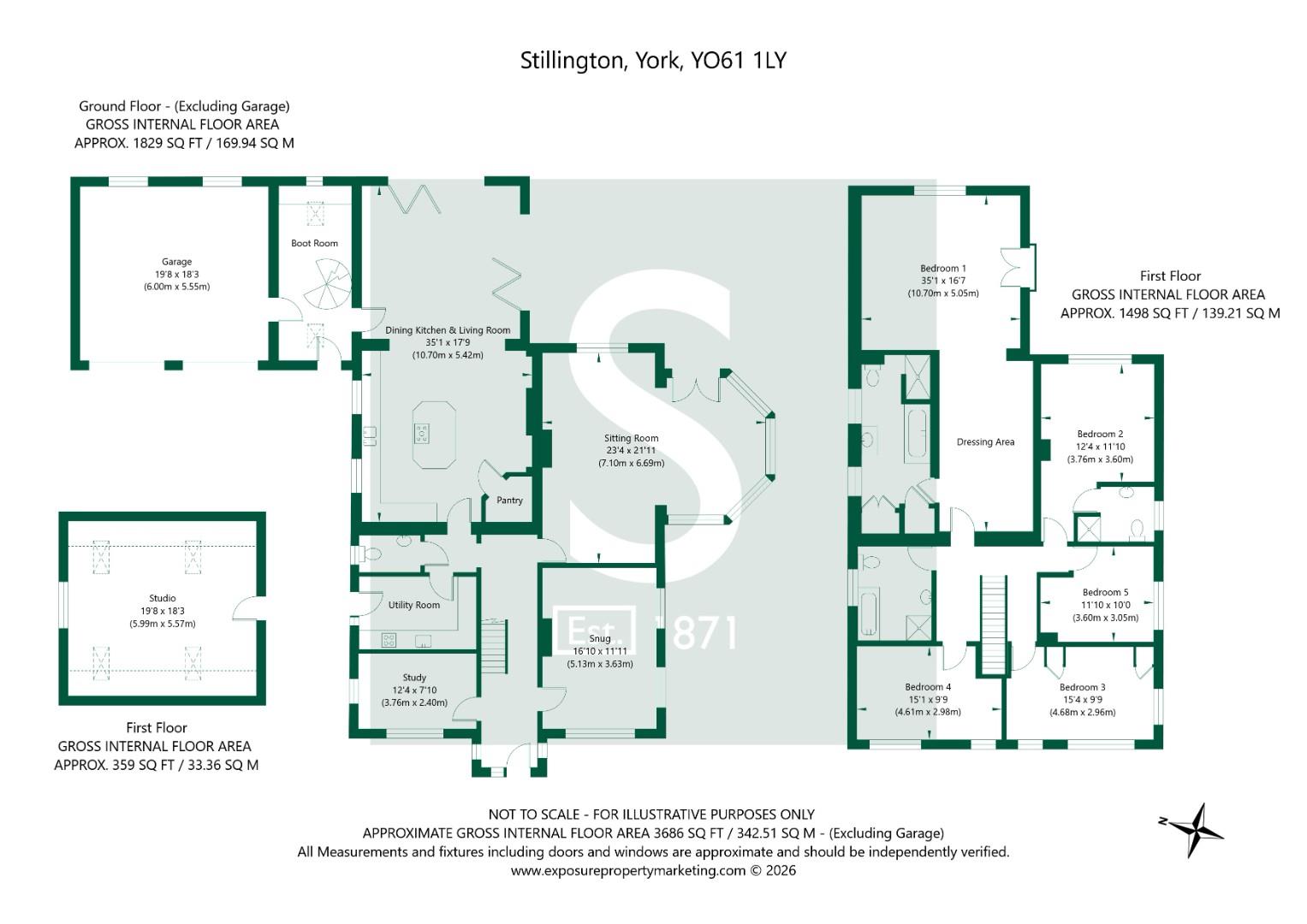 Huby To Roseberry Ravensdale Lodge York YO61 1LY