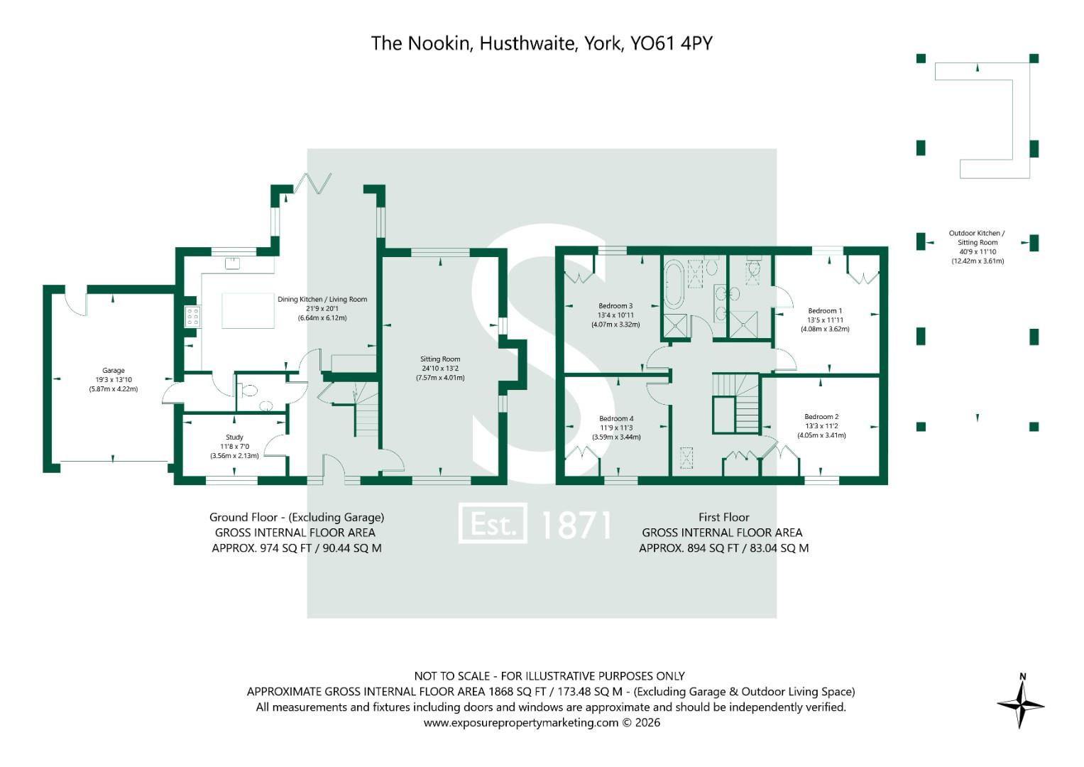 The Nookin Lily Cottage York YO61 4PY