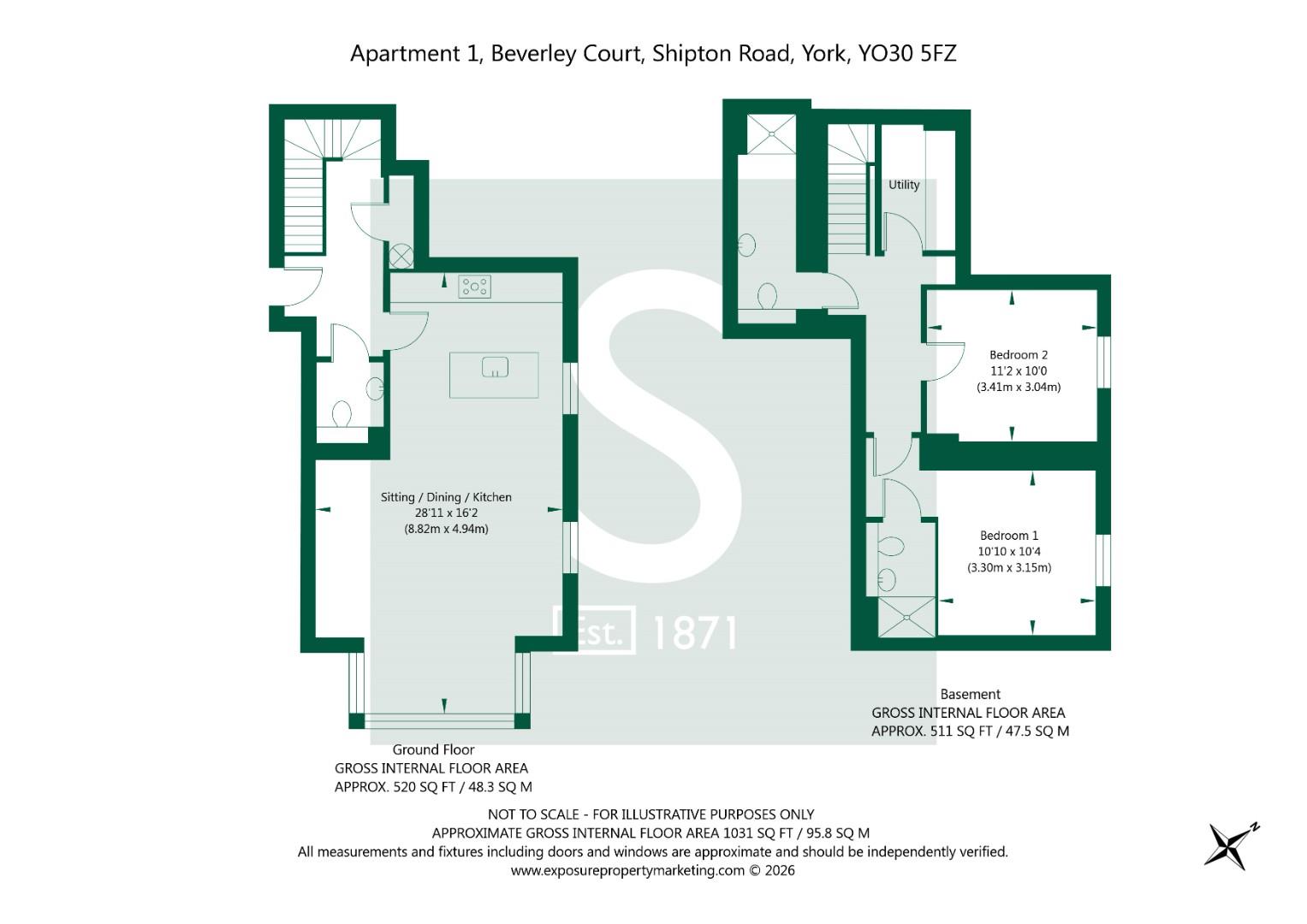 Beverley Court Duplex Apartment, 2a York YO30 5FZ