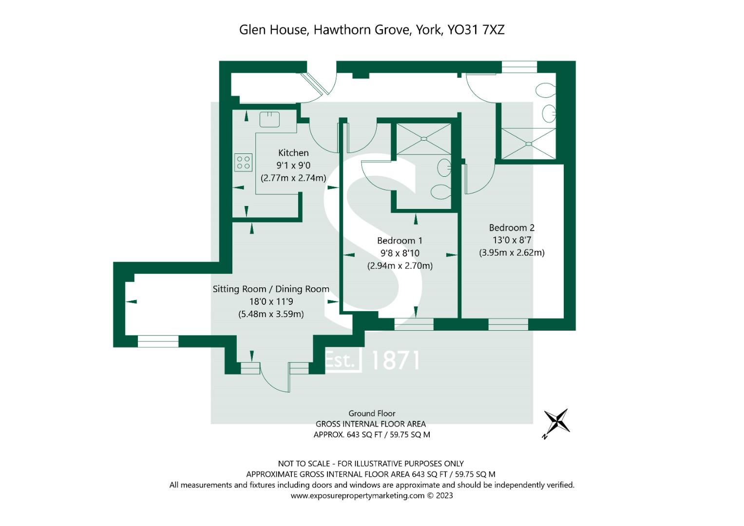 Hawthorn Grove 1 Glen House, 12 York YO31 7XZ