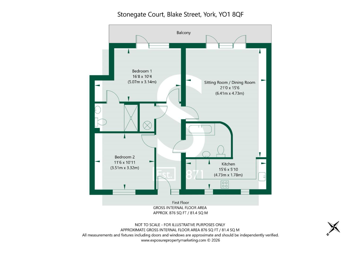 Blake Street 15, Stonegate Court York YO1 8QF