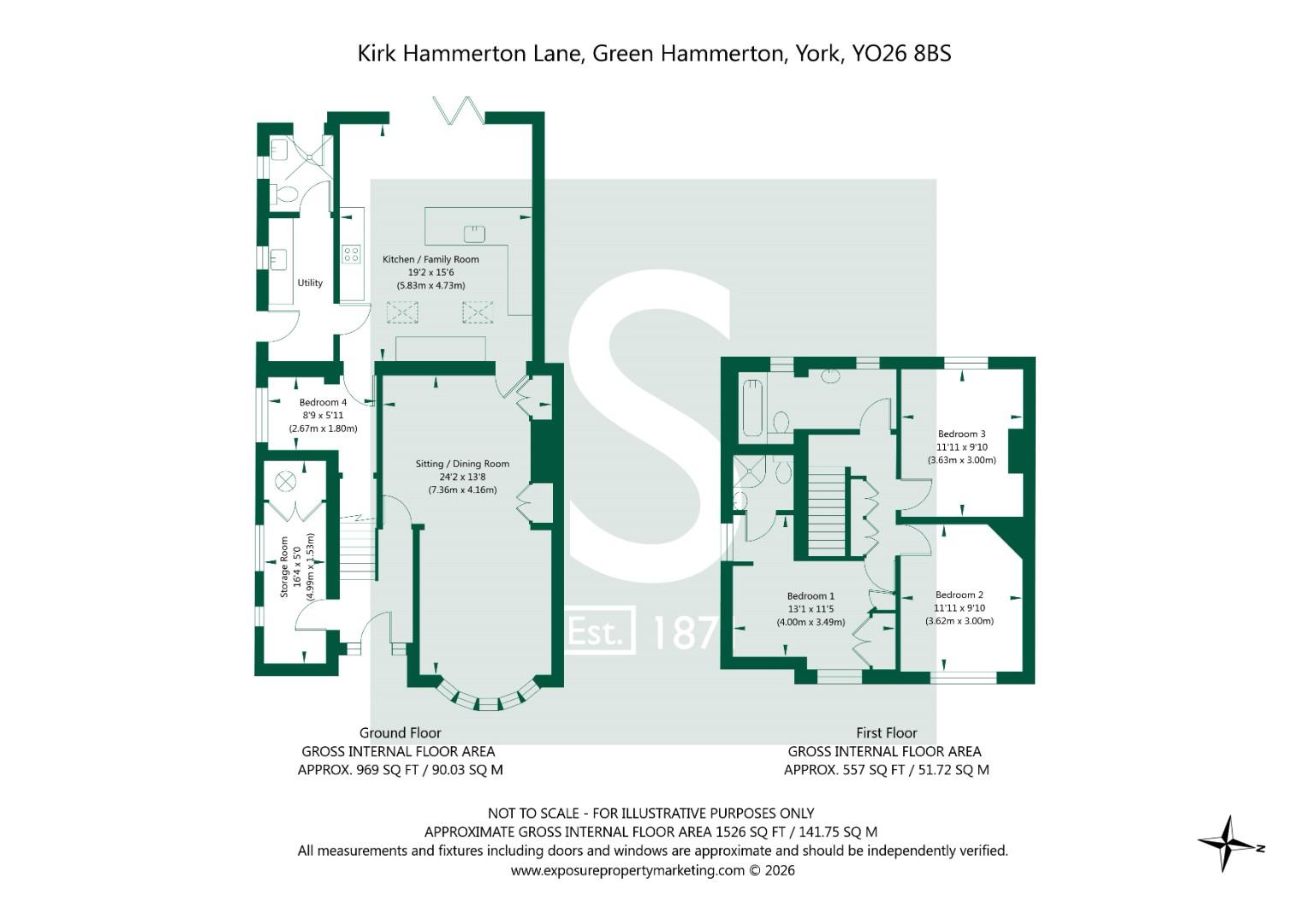 Kirk Hammerton Lane White Gates Green Hammerton YO26 8BS
